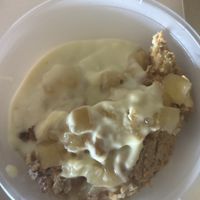 Apple crumble   at Krishna Food in Christchurch