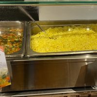 Today’s combo meal options includes basmati rice and lentil soup   at Krishna Food in Christchurch