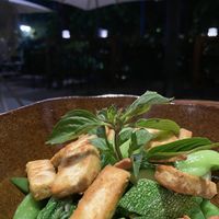 Green bowl packed with goodness (with extra tofu)  at R'Miet in Siem Reap