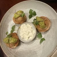 Nom Khruok (replaced carrot ketchup with vegan mayo)  at R'Miet in Siem Reap