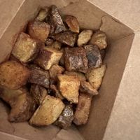 Roasted potatoes   at Jayna Gyro in Emeryville