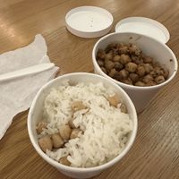 Chickpeas and rice  at Jayna Gyro in Emeryville