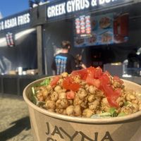 Chickpea Salad at Aftershock Music Festival 😛  at Jayna Gyro in Emeryville