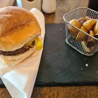 Vegan burger at Doms Pier 1 in Donegal