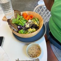 Malikai bowl with roasted sesame dressing  at Walu Bowls in Phuket