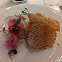 Ginger Chickpea Spread with crisp taro at Ama Ama Restaurant in Kapolei