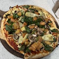 vegan pizza  at Outback Bar And Grill in Coober Pedy