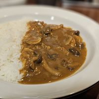 Mushroom vegetarian curry at Coco Ichibanya in Hokkaido