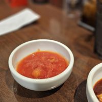 Chopped tomatoes at Coco Ichibanya in Hokkaido