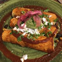 Vegan enchilladas  at La cantina del DONKI in Ghent