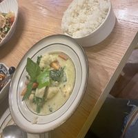 Thai green curry  at Az Cok Thai in Istanbul