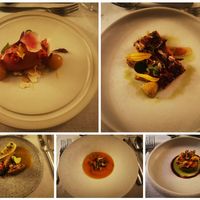 A vegan variety of cold, soup, hot, and desert dishes at Ertlio Namas in Vilnius