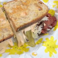 The Rubini - delicious small version of The Reuben sandwich   at THE COVEN of WICHES in East London