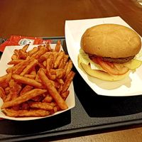 Burger at Bronto Burgers and Ribs in Abu Dhabi