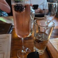 Kir Royale drink at Carson's Food & Drink in Lexington