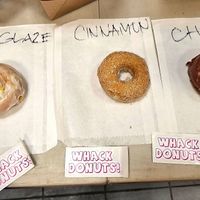 OG glaze, cinnamon, chocolate at Whack Donuts in San Francisco