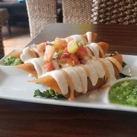 Coconut kale enchiladas. $13. Very flavorful. I would have them again. at Be Raw Food and Juice in Dallas