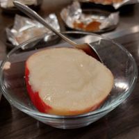 Apple sorbet at Miyabi - お好み焼き 創作鉄板 雅 みやび in Kyoto