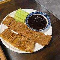 Vegan duck at Baiyi Vegetables Lanzhou Sulamian - 百易素食·素拉面（元大都店) in Beijing
