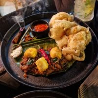 Malabar fusion (parata and tofu) at Le Ambrosia in New Delhi