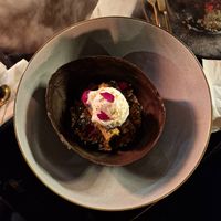 Save the earth (chocolate, coconut ice cream, baklava) at Le Ambrosia in New Delhi