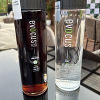 Black water, apparently “the thing” right now.  at Le Ambrosia in New Delhi