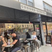 Front, with outdoor seating at Ground Central in New York City
