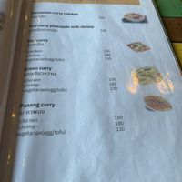 Menu - ask for vegetarian no egg and no fish sauce   at 11/1 Thaifood & Cocktail in Krabi