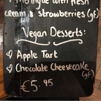 Vegan Dessert Menu  at Quay Street Kitchen in Galway