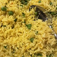 Rice peas pulao   at Moon Indian Cuisine in Atlanta
