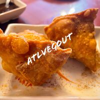 Veggie samosas   at Moon Indian Cuisine in Atlanta