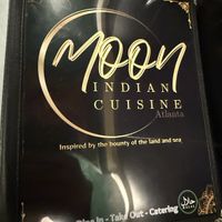 Menu  at Moon Indian Cuisine in Atlanta