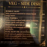 Vegetarian Sides  at Moon Indian Cuisine in Atlanta