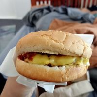 Vegan cheeseburger at Vego's in Charlestown