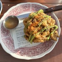 Tempura veggies (request vegan)  at Jackrabbit Filly in North Charleston