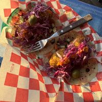 Falafel tacos  at El Marinero Borracho in San Jose Del Cabo