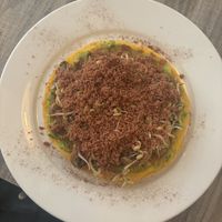 arepa paisa with lentil proteinn  at Lenteja Express - Centro in Medellin