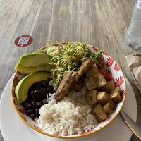 Veggie bowl, the best tofu!   at Lenteja Express - Centro in Medellin