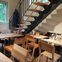 interior - with sheepskin ... at De Veldkeuken in Bunnik