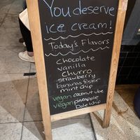 vegan flavors of the day (1/4/23)  at North Park Creamery in San Diego