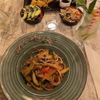 Vegetables, silk Tofu with seaweed peanut salads   at Yum Yum Viet Nam in Krakow