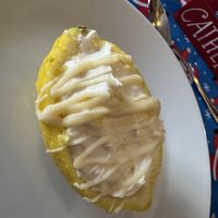 Lemon cream dessertt  at The Miggi Vegan Guesthouse in Paignton