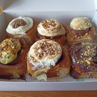 On the right the December special, citron and twix at Have A Roll in Brussels