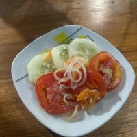 Complimentary salad at Rest El Bosque in Corn Islands