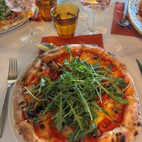 Vegan Piccante Pizza (added rocket) at Limone in Hoddesdon