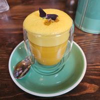 Turmeric latte at Bill's in Leeds