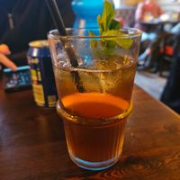 Peach and mint iced tea at Bill's in Leeds