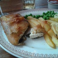 tofu & seaweed in batter at Norman's Coach and Horses in London