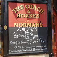 Signage at Norman's Coach and Horses in London