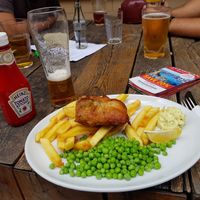 Ok vegan fish and chips...but not so much more at Norman's Coach and Horses in London